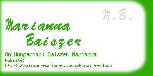 marianna baiszer business card